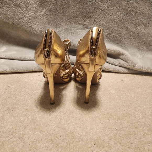 Prada Rose Gold Caged Sandals size EU 37.5 authentic - Picture 4 of 8